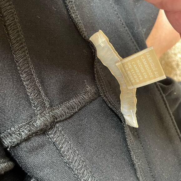 Michael Kors pants pull on stretch black skinny pockets/trousers comfort SZ 6 - Picture 6 of 13